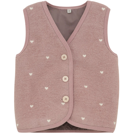 Huttelihut Deauville Mauve Vest Uld Emb. M/ Lining