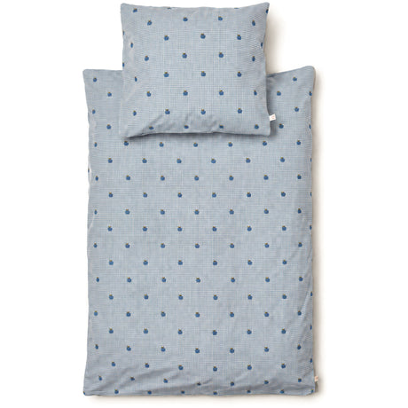 Flöss Light Blue Apple Gingham Ellis Dyne + Pude Junior