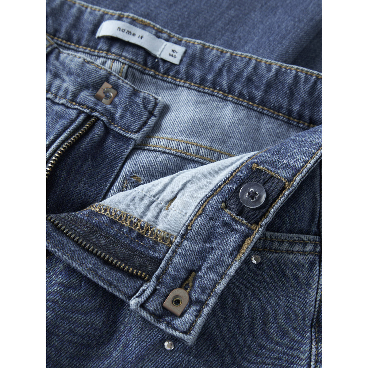 Name It Faded Denim Nkfrose Straigh Rhine Jeans 3366-Be Noos