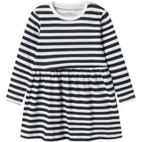 Name It Bright White Stripes In Dark Sap Nmfvivia Ls Kjole Noos