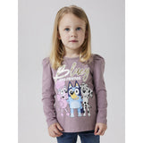 Name It Toadstool Nmfaria Bluey Ls Top Noos Sky