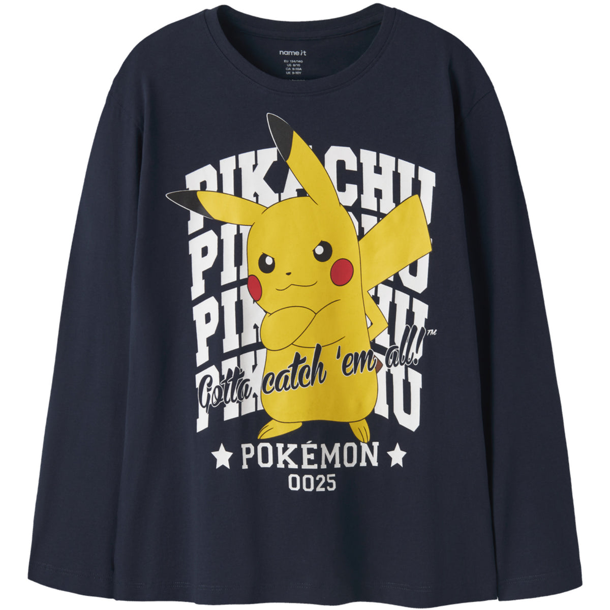 Name It Navy Blazer Nkmast Pokemon Ls Nreg Top Box Noos Sky
