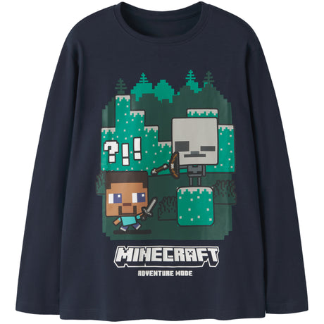 Name It Navy Blazer Nkmac Minecraft Ls Nreg Top Box Noos Bfu