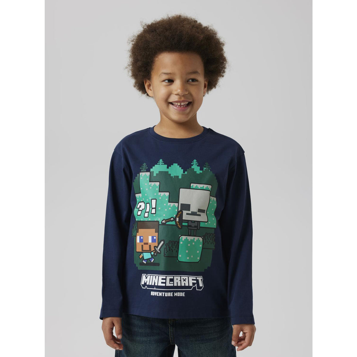 Name It Navy Blazer Nkmac Minecraft Ls Nreg Top Box Noos Bfu