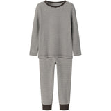 Name It Delicioso Y/D Delicioso / Jet Stream Nmnnightset Stripe Rib Noos
