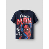Name It Navy Blazer Nmmmarvin Spider Ss Nreg Top Noos Mar