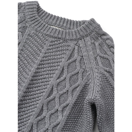 LIEWOOD Grey Melange Ari Bomuld Strik Jumper