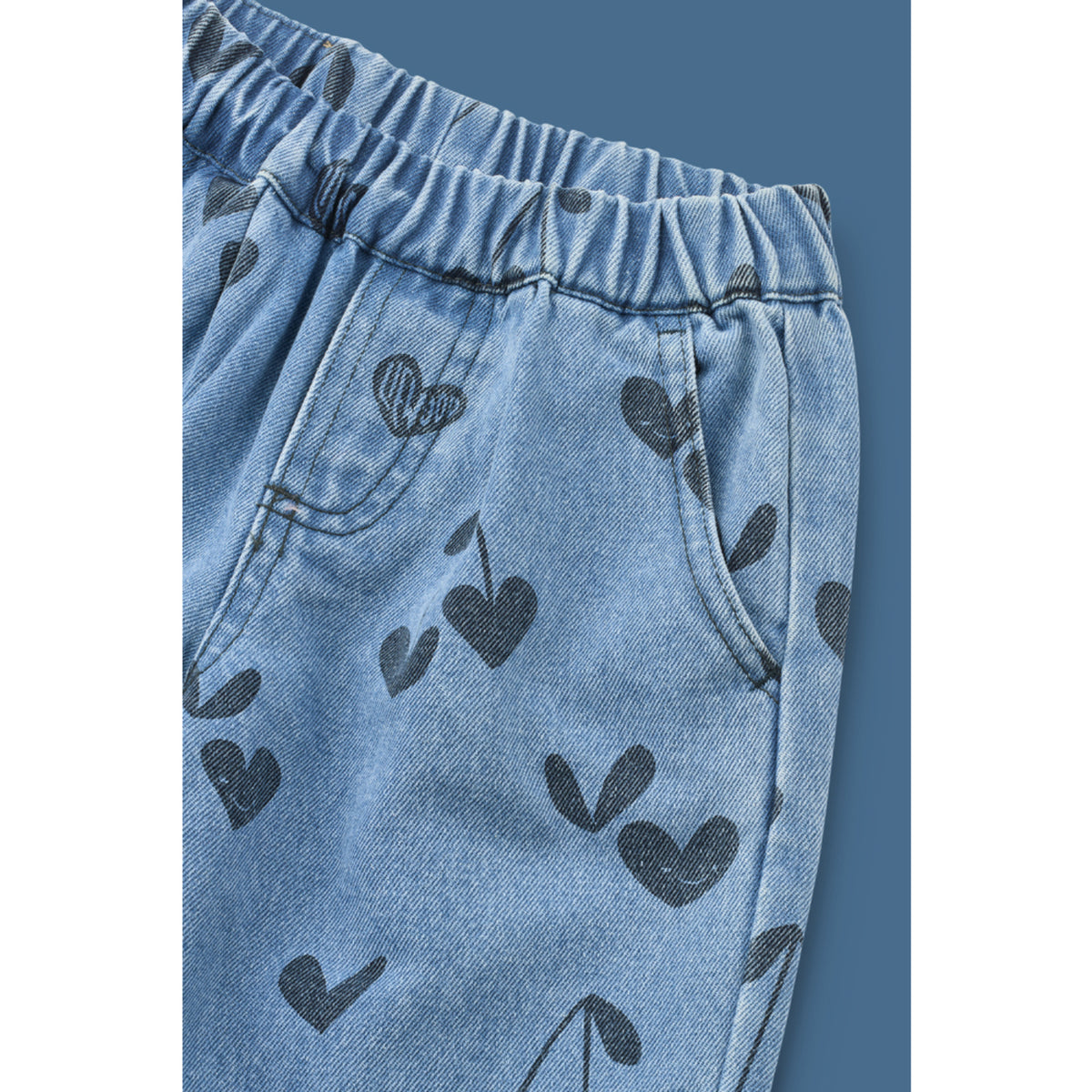 LIEWOOD Sweethearts / Denim Borris Printed Denim Bukser W Lomme