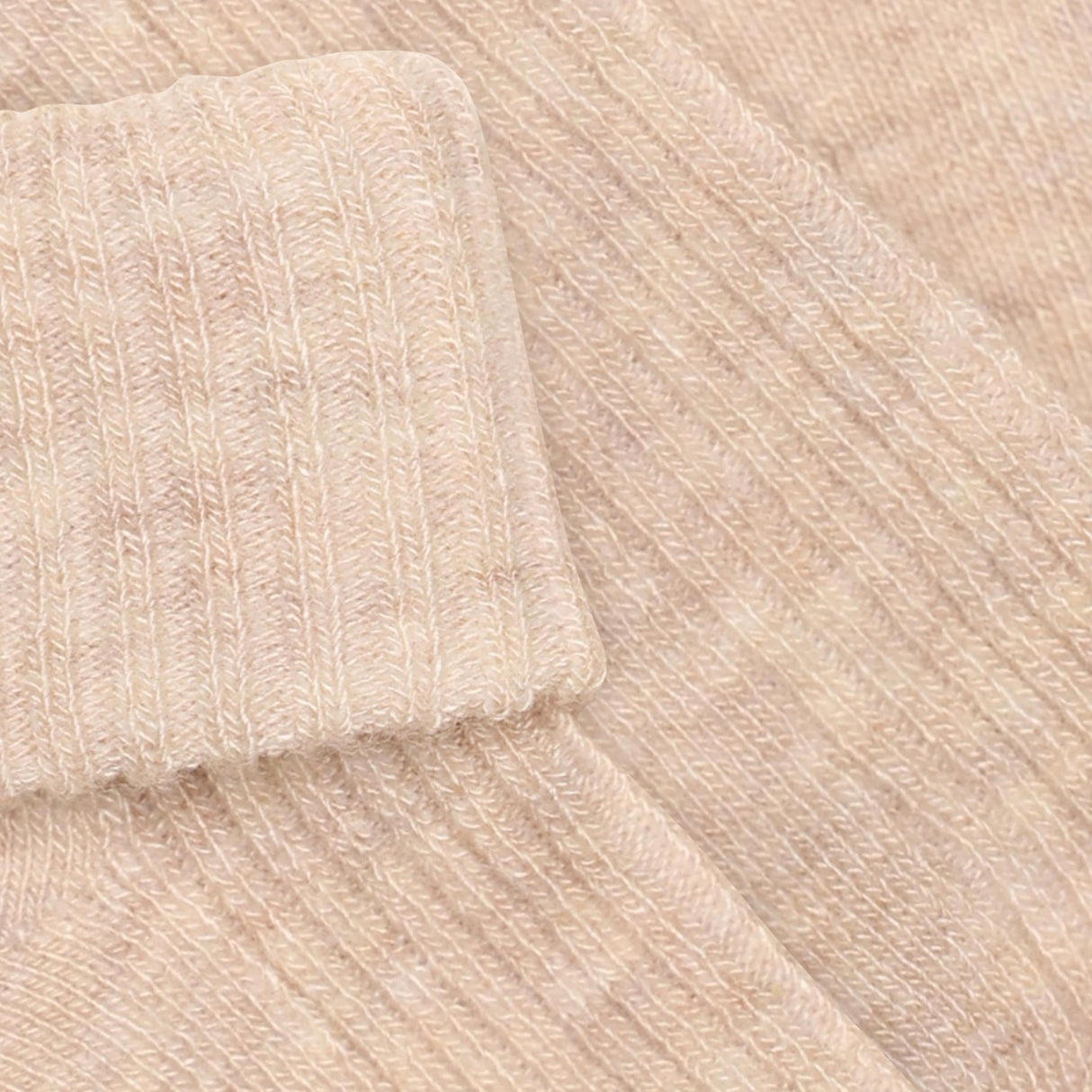 Minymo Sheer Bliss Melange Baby 2X2 Rib Uld Strømper 2-Pak