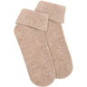 Minymo Silver Mink Melange Baby 2X2 Rib Uld Strømper 2-Pak