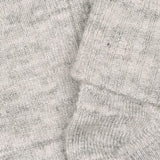 Minymo Light Grey Melange Baby 2X2 Rib Uld Strømper 2-Pak