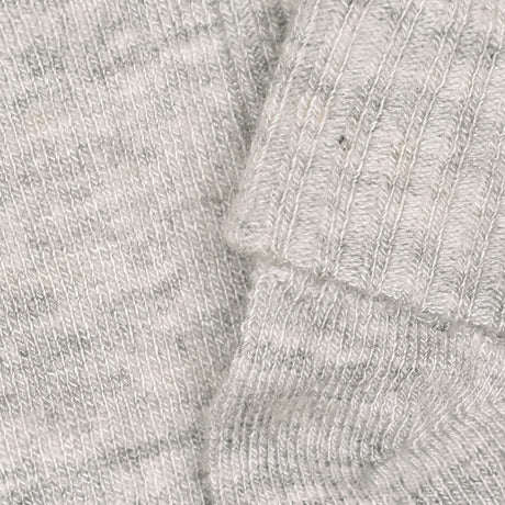 Minymo Light Grey Melange Baby 2X2 Rib Uld Strømper 2-Pak