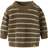 Lil'Atelier Teak Turtledove / Kelp Nbmemlen Rio Ls Strik Stripe Lil