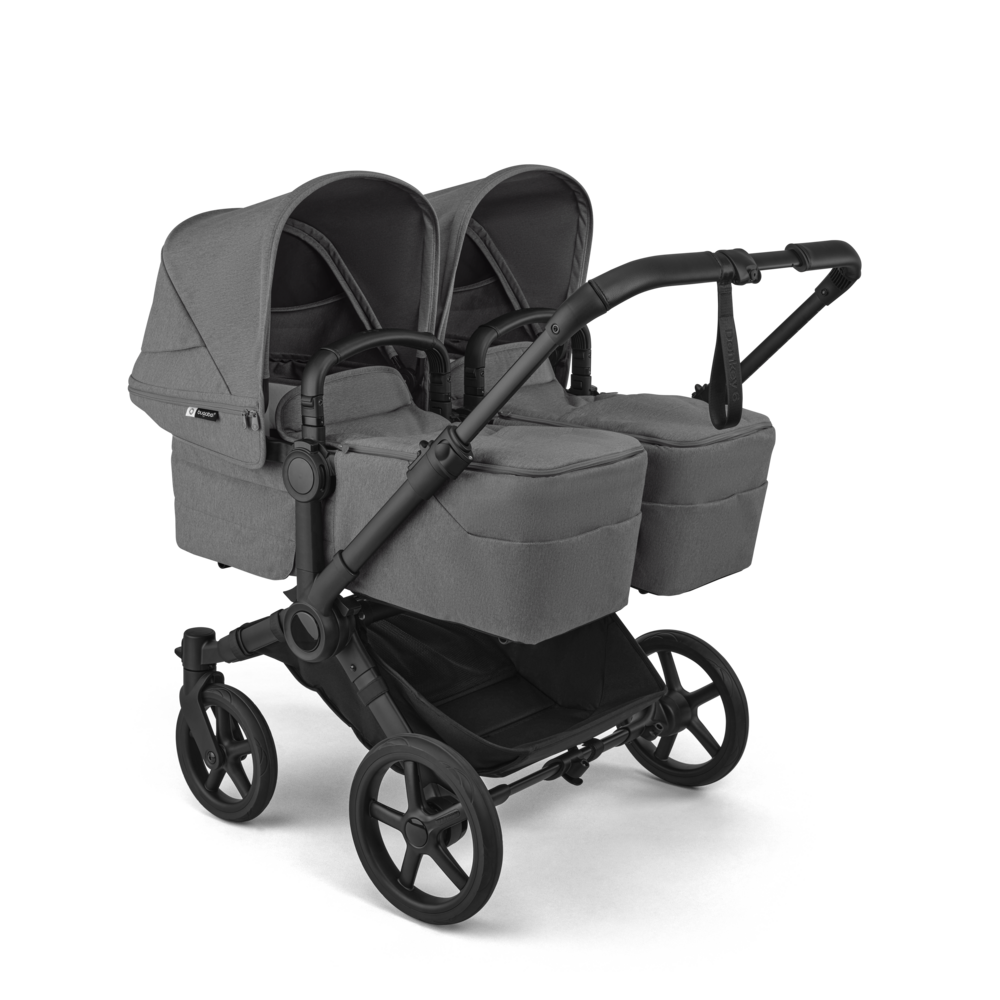 Bugaboo Donkey 6 Tvillingevogn Moon Grey Bundle