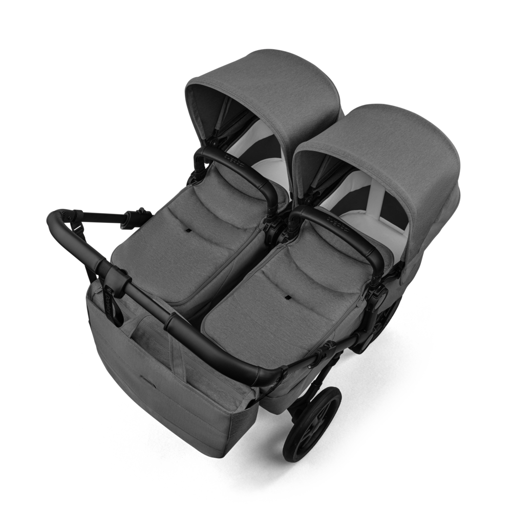 Bugaboo Donkey 6 Tvillingevogn Moon Grey Bundle