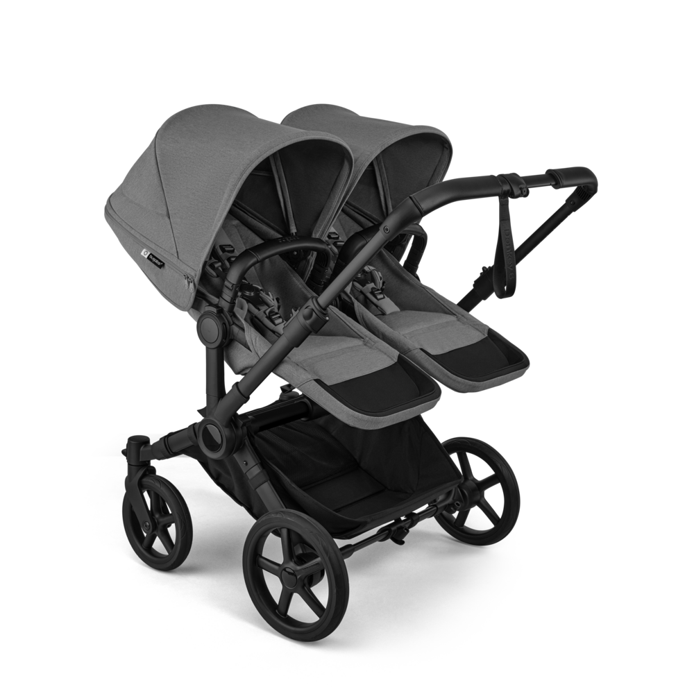 Bugaboo Donkey 6 Tvillingevogn Moon Grey Bundle
