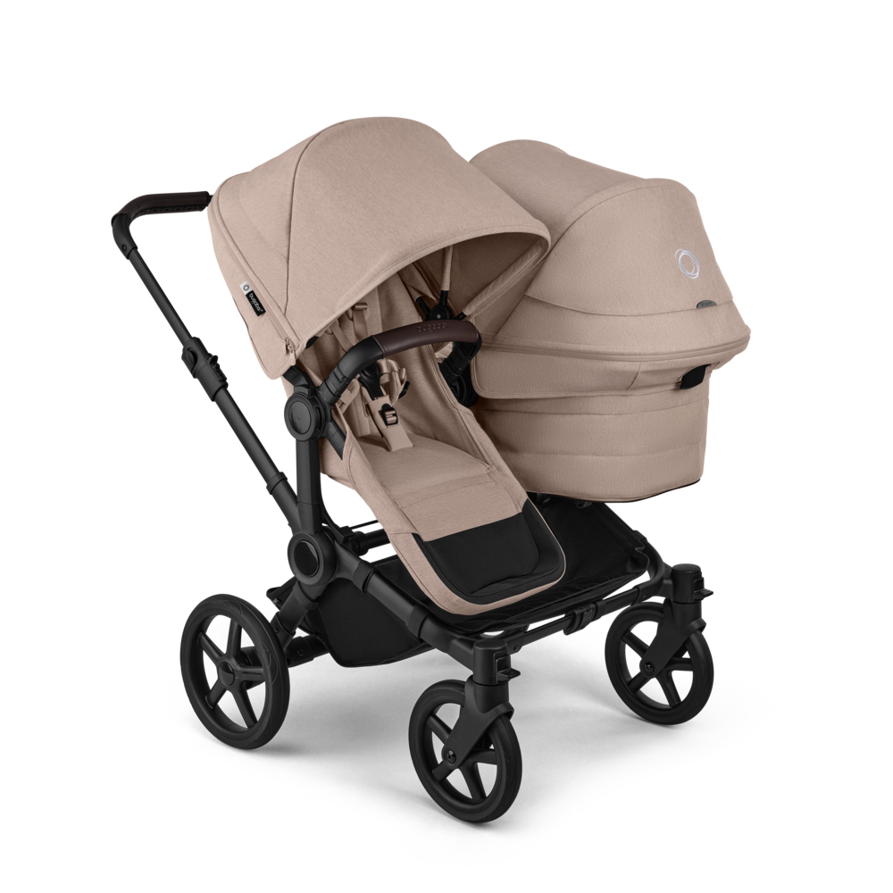 Bugaboo Donkey 6 Søskendevogn Desert Taupe Melange Bundle