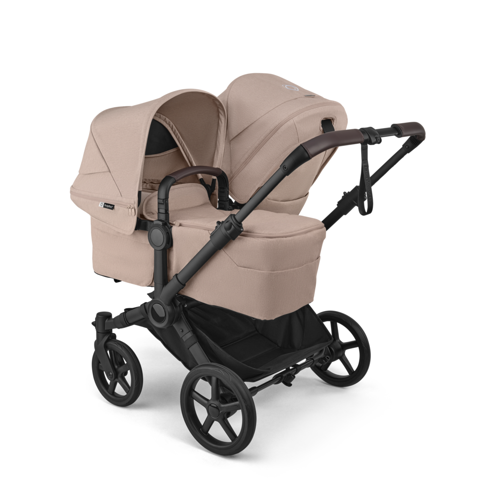 Bugaboo Donkey 6 Søskendevogn Desert Taupe Melange Bundle