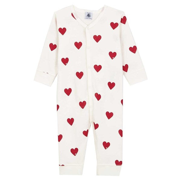 Petit Bateau Heldragt Dors Bien White/Red