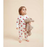 Petit Bateau Heldragt Dors Bien White/Red 3