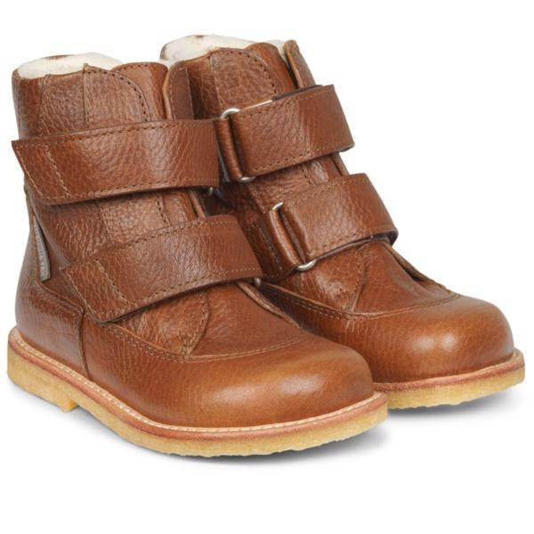 Angulus Tex Støvle m. Velcro Cognac