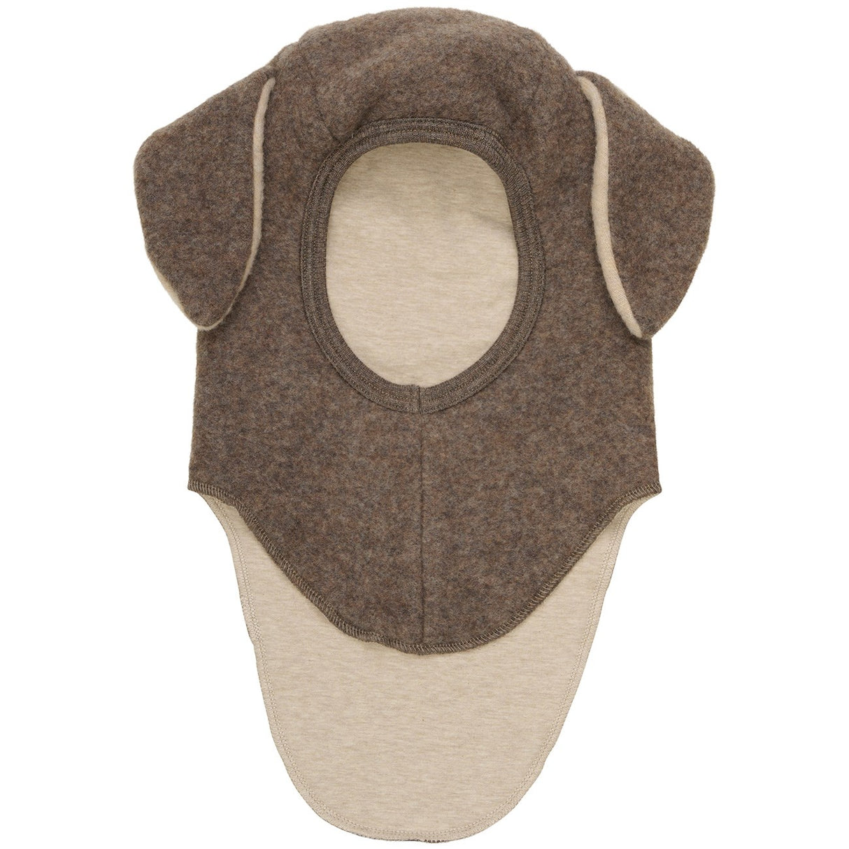 Huttelihut Brown Melange Elefanthue Wool Fleece W. Lin.