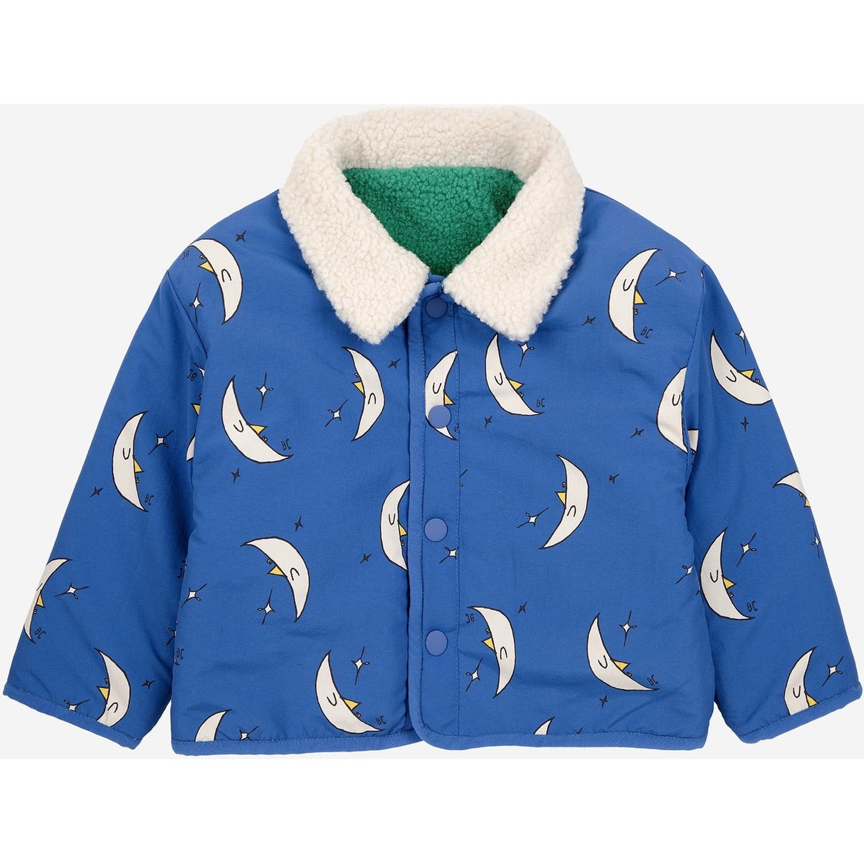 Bobo Choses Blue Beneath The Moon All Over Reversible Jakke