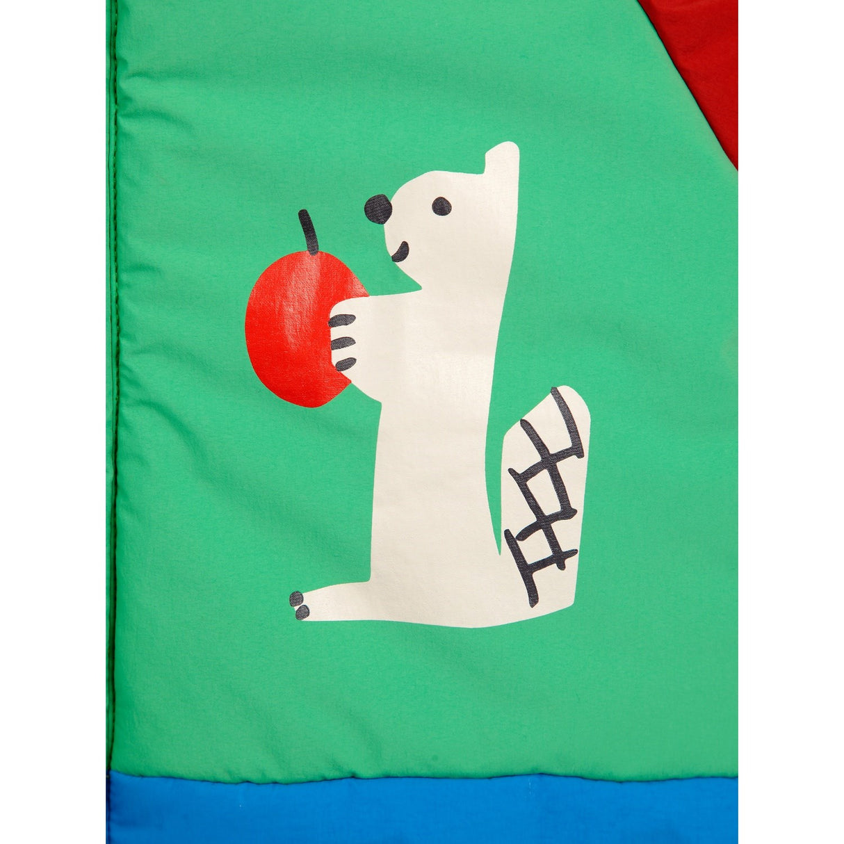 Bobo Choses Green Hungry Squirrel Hooded Jakke