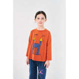 Bobo Choses Orange Faraway Castle Bluse