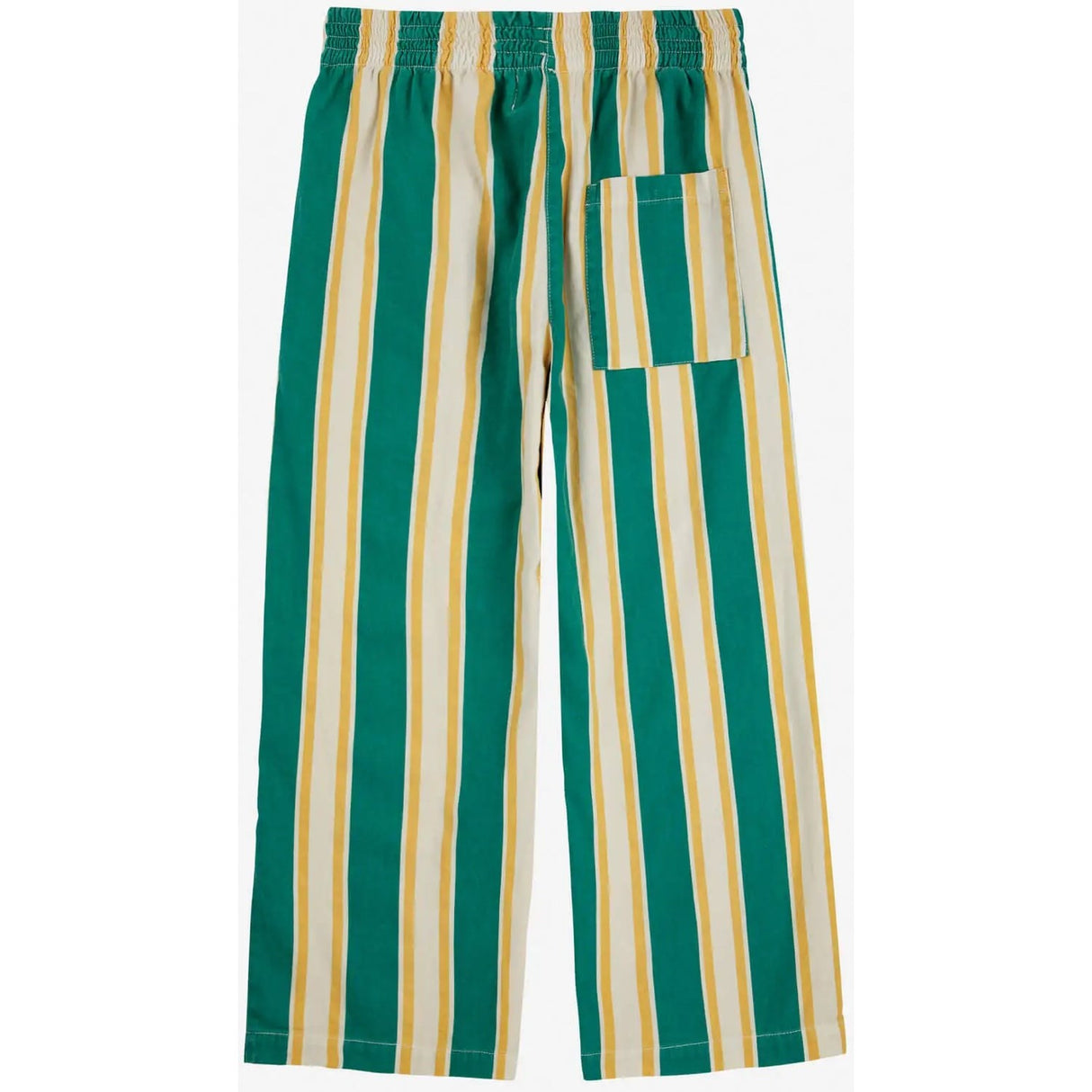 Bobo Choses Dark Green Stripes Straight Bukser