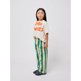 Bobo Choses Dark Green Stripes Straight Bukser