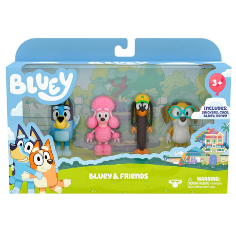 Bluey Figurer Venner 4-pak