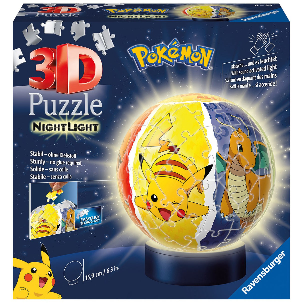 Ravensburger Pokémon Night Light 3D Ball 72p