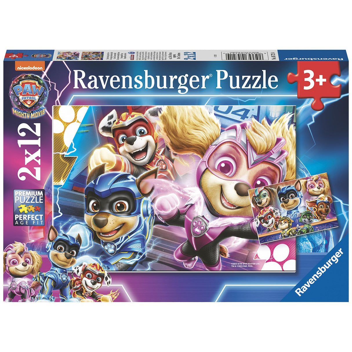 Ravensburger Paw Patrol The Mighty Movie 2x12p