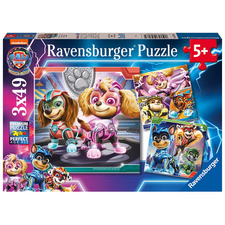 Ravensburger Paw Patrol The Mighty Movie 3x49p