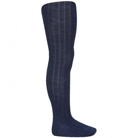 Cóndor Strømpebukser Uld Rib Navy Blue