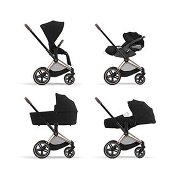 Cybex PRIAM Klapvogn Wings Bundle incl. PRIAM Lux Barnevognskasse Wings