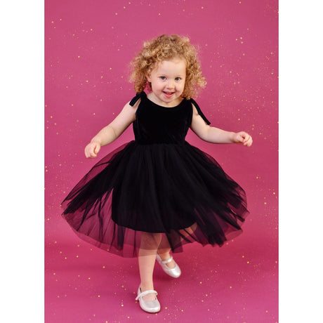 Dolly by Le Petit Tom Black Dolly Universe Velvet Cosmic Strings Tutu Kjole