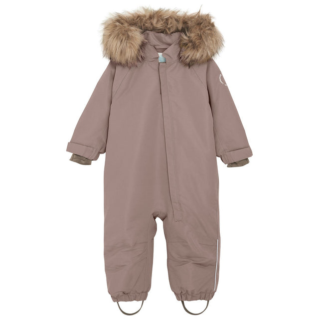 En Fant Pine Bark Baby Flyverdragt m. Fake Fur