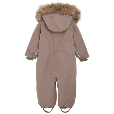 En Fant Pine Bark Baby Flyverdragt m. Fake Fur