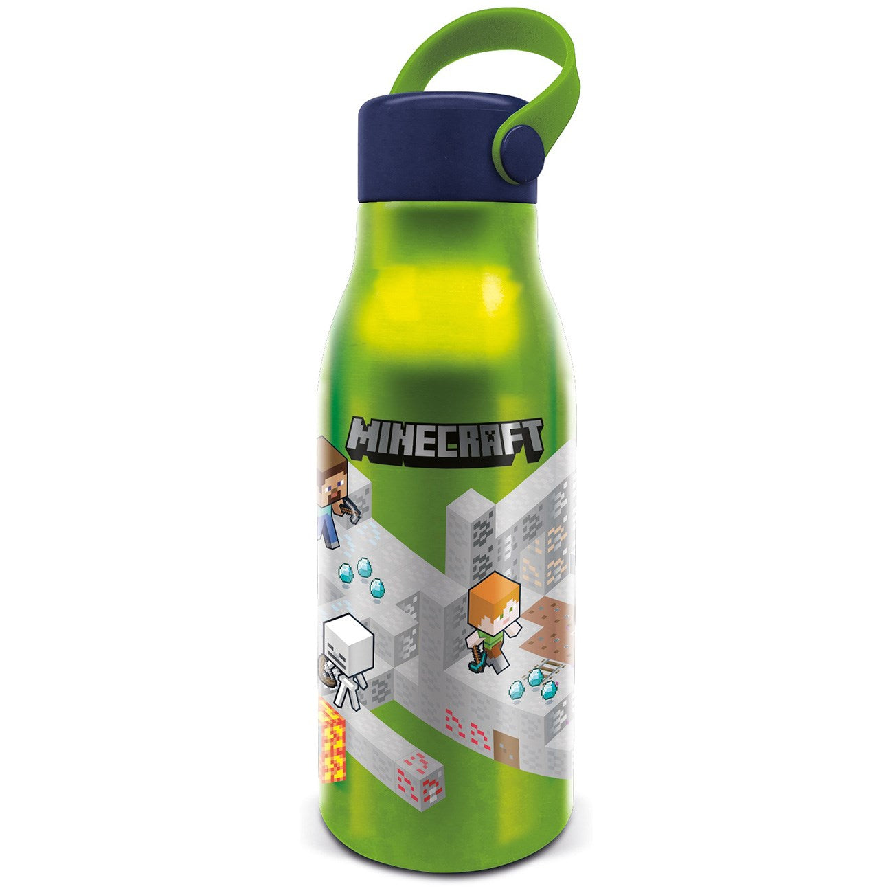 Euromic  MINECRAFT Flexi bærestrop aluminum flaske 760 ml
