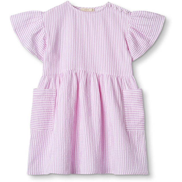 Fliink Cloud Dancer Pink Stripe Ciao Stripe Kjole