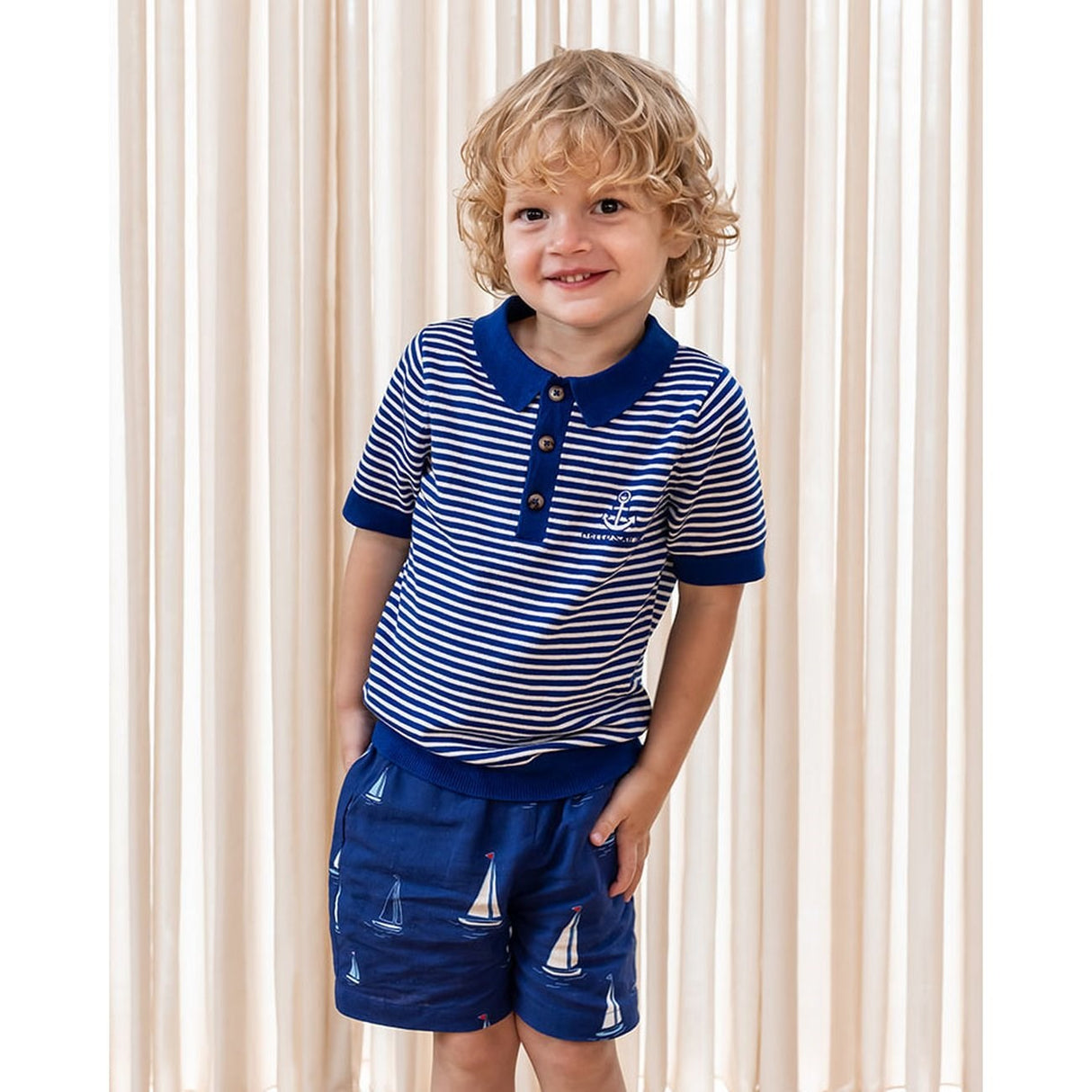 Fliink Mazerine Blue Sailor Shorts 3