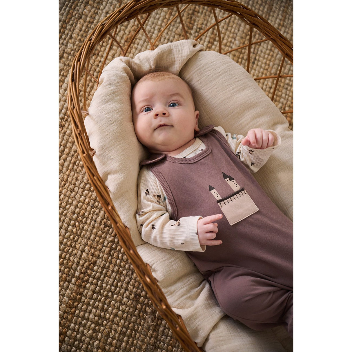 FIXONI Deep Taupe Set W. Rib Body & Romper