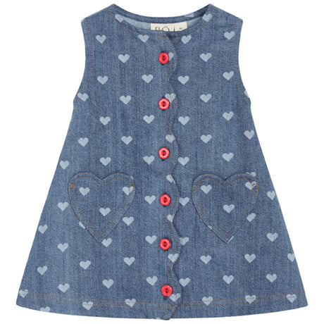 Flöss Blue Denim/Hearts Lollo Kjole