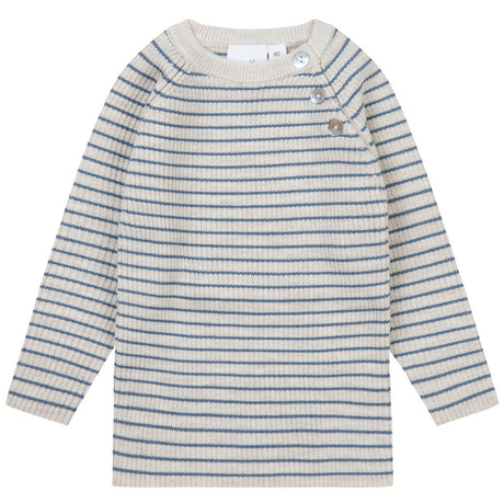 Flöss Oat Melange/Stone Flye Sweater Uld