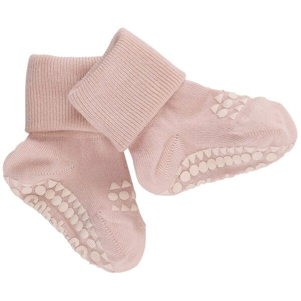 GObabyGO Bamboo Strømper Antislip Soft Pink