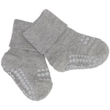 GObabyGO Bamboo Strømper Antislip Grey Melange