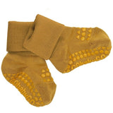 GObabyGO Bamboo Strømper Antislip Mustard