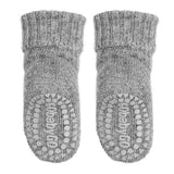 GObabyGO Alpaca Non-Slip Socks Grey Melange